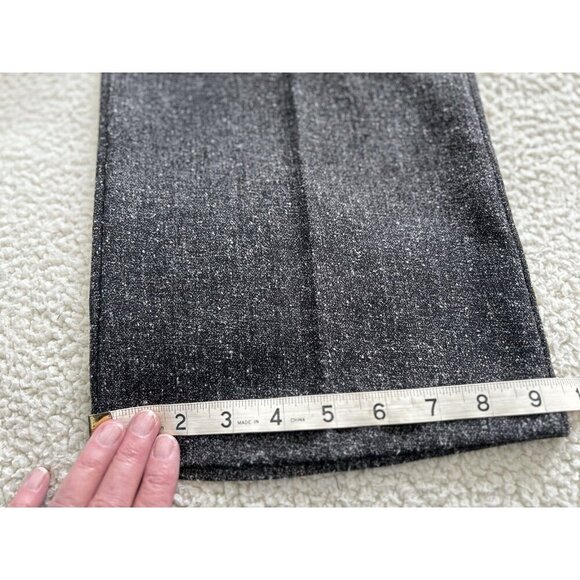 Van Heusen Studio Womens Stretch Dark Gray Tweed Straight Leg Dress Pants 2R - Picture 11 of 12